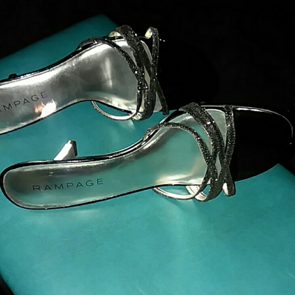 AUTH RAMPAGE FRANKIE 9 HEALS*AS 10*BLK SPARKLE* - Picture 8 of 8